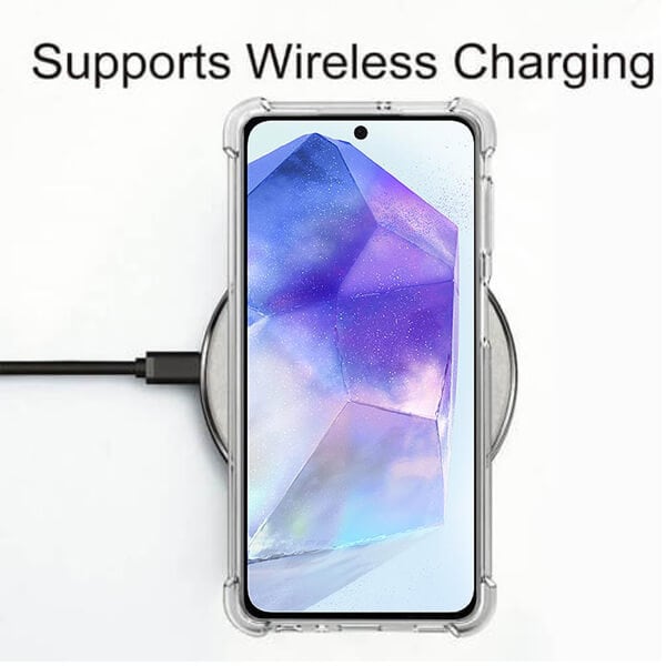 For Samsung Galaxy A55 5G SupRShield Clear Case Shockproof Heavy Duty Gel Air Cushion Cover For Samsung Galaxy A55 5G SupRShield Clear Case Shockproof Heavy Duty Gel Air Cushion Cover